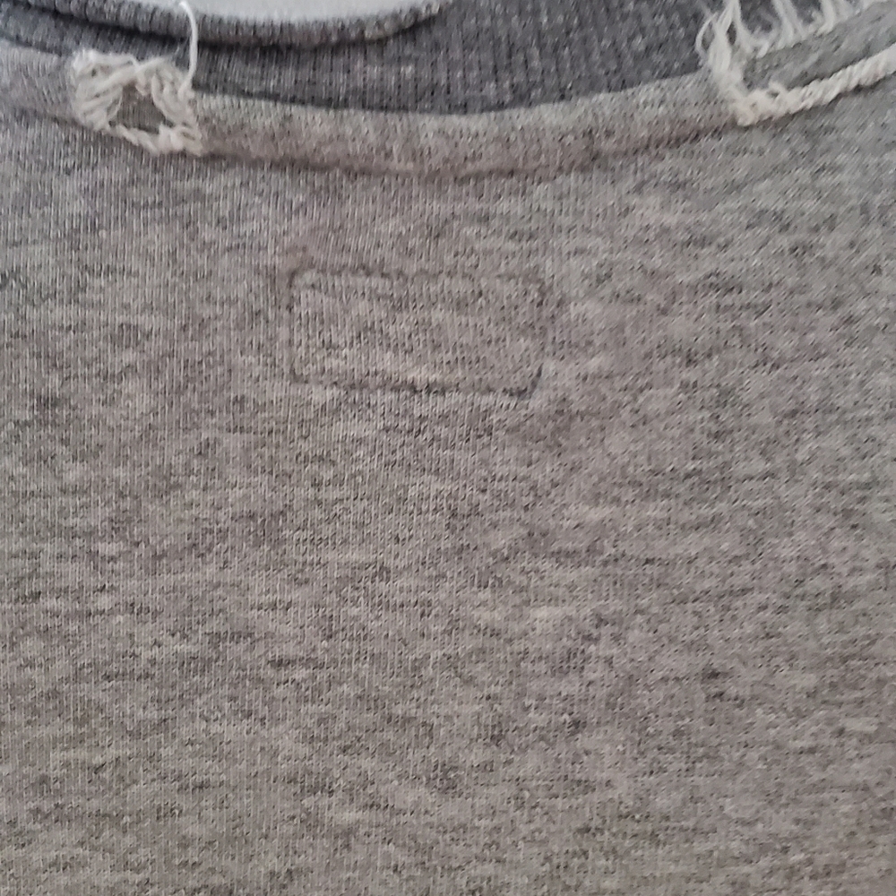 MOTHER Grey Distressed Sweatshirt - Picture 8 of 16